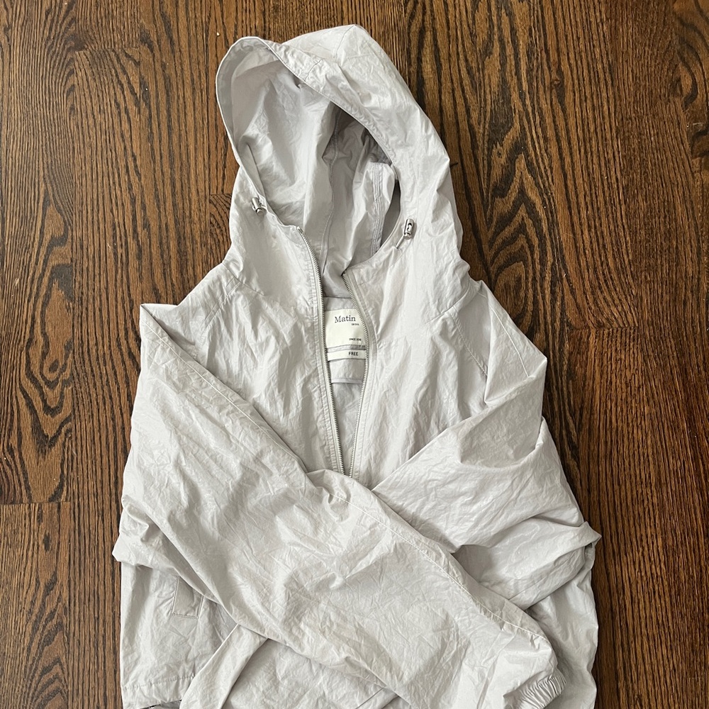 Grey Light Jacket with Double Zipper